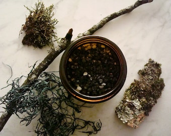 STORMY NIGHT Bath Soak ~ Rain Clouds, Petrichor, Wet Earth, Black Tea, Frankincense, Amyris, Palo Santo, Black Lava ~ Cleanse & Release