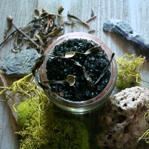 New! THE KRAKEN Bath Soak ~ Ocean Bathing, Ritual Bath Salts ~ Ozone, Saltwater, Seaweed, Sea Kelp, Driftwood, Haunted Deep Sea Soak