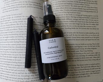 CATHEDRAL Body Room Mist, Gothic Church Scent, Oud, Frankincense, Myrrh