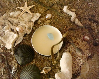 GHOST SHIP Solid Perfume | Haunting Scent | Airy Ozone, Jasmine, Leather, Cedar, Ink, Amber, Tonka, Musk | 14g Tin