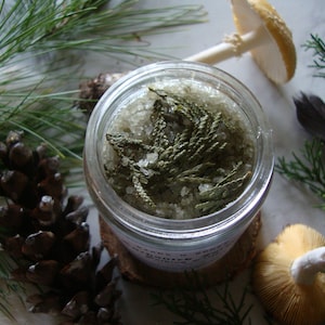 ENCHANTED FOREST Woodland Ritual Soak ~ Forest Bathing Ritual Bath Salts ~ Fir + Vetiver + Spruce + Pine + Cedar Leaf ~ Grounding Bath Soak