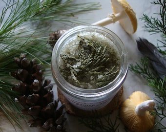 ENCHANTED FOREST Woodland Ritual Soak ~ Forest Bathing Ritual Bath Salts ~ Fir + Vetiver + Spruce + Pine + Cedar Leaf ~ Grounding Bath Soak