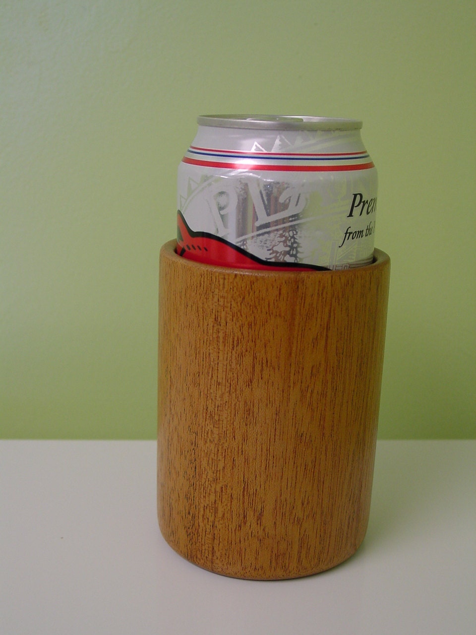 Mahogany Wooden Can Holder. Helps Keep Your Beer or Soda Cold. Etsy