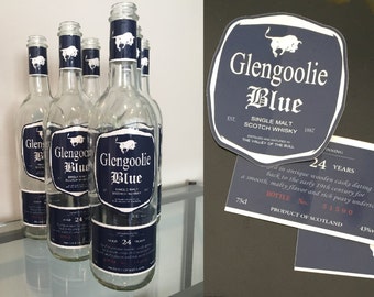 Glengoolie Blue Scotch Labels from Archer - STICKERS/LABELS