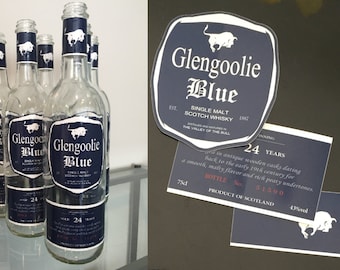 Glengoolie Blue Scotch Labels from Archer - STICKERS/LABELS