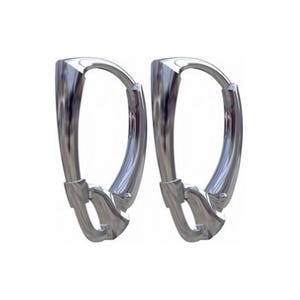 1 Pair Shield Face with Square Bead Leverback Earring Findings Sterling Silver Nickel Free