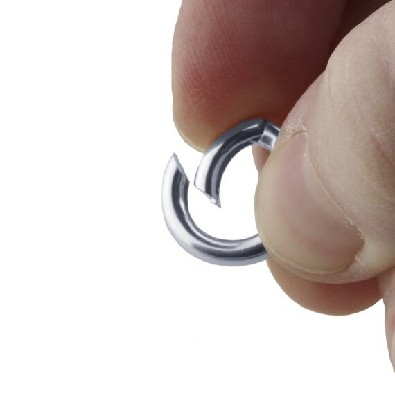 Sterling Silver Jumbo Bolt Ring Clasp 18mm With Double Ring~ Spring Ring Catch