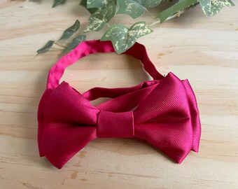 Satin Bow Tie Wine, Mens Pretied Bow Tie, Red Bow Tie, Groom Groomsmen Gift, Wedding Bow Tie, Men’s Accessory, Black Owned Shop