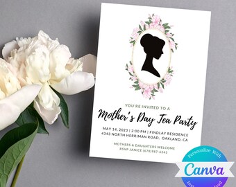 Floral Mother's Day Invitation: Editable Brunch Invite (Digital Download)