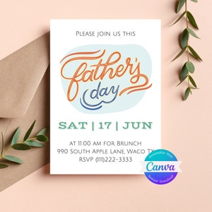 Make Father&#39;s Day Extra Special | Family Fun | Father&#39;s Day Party Invite | Personalize Your Own EDITABLE Invitation