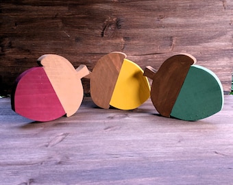 Wooden Acorns: Rustic Fall & Autumn Decor