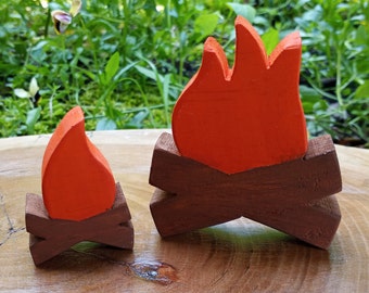 Wooden Campfire Decor, Camping Nursery