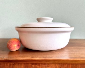 Extra-large 13" Heath Ceramics casserole dish / 4-quart braising and serving dish / rare largest size in white