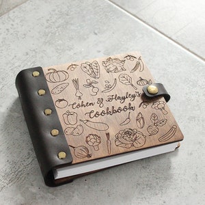 Personalized Recipe Book: Blank Cooking Journal, Bridal Shower Gift