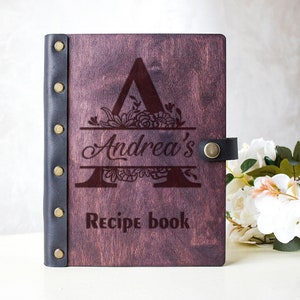 Mom Gift Ideas, Personalized Recipe Book, Blank Cookbook, Family Gift for a couple 3 rings Recipe Book