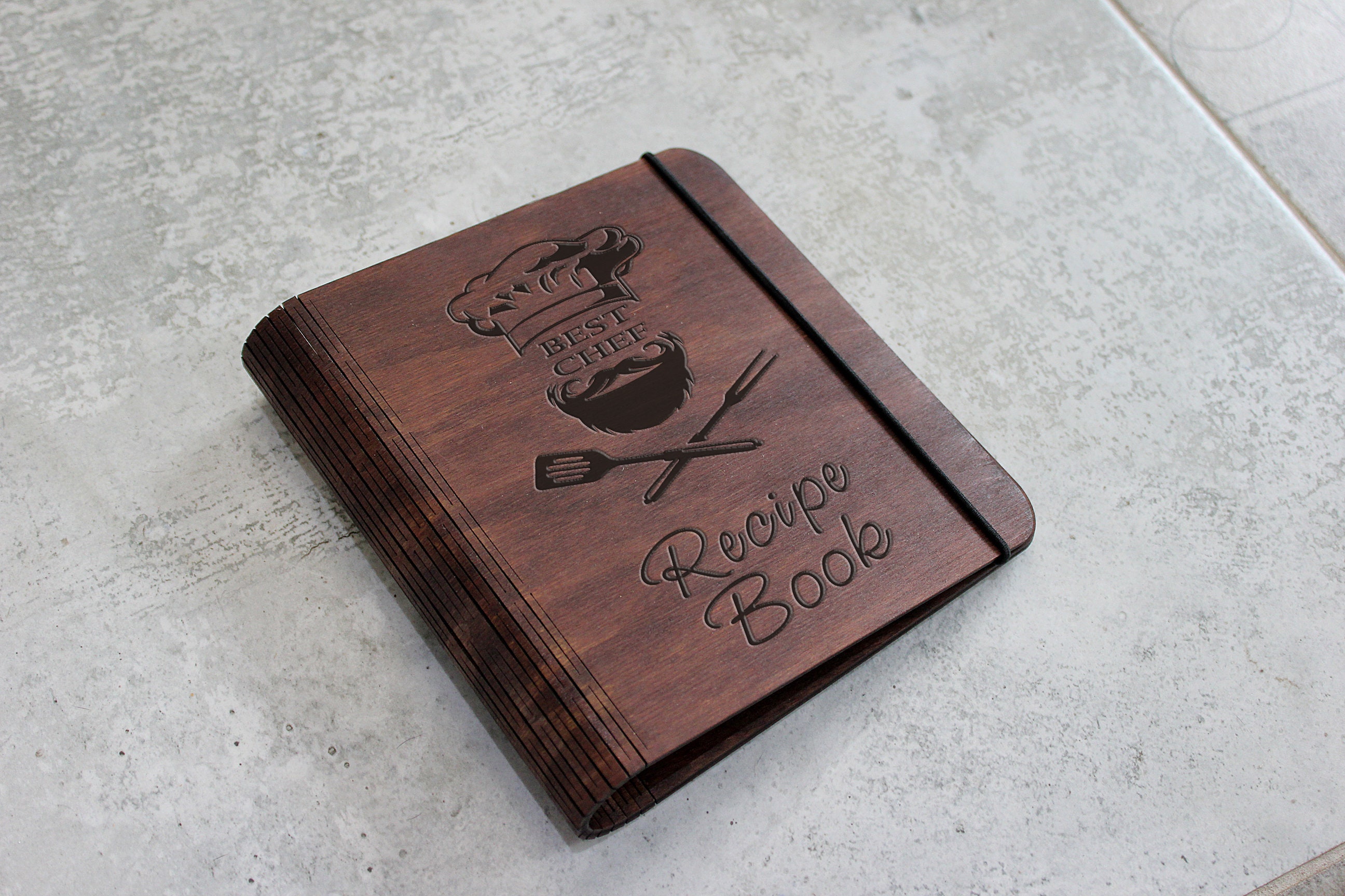 Personalized Recipe Book Blank Family Cookbook Chef Gift Mom Men Dad  Husband Son