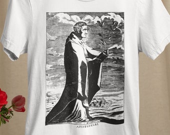 Aristotle T-shirt S-XXL Philosopher, Philosophy, Herodotus, Sophocles, Socrates, Euripidis, Plato, Aristophanes, Aeschilos Cool Gift