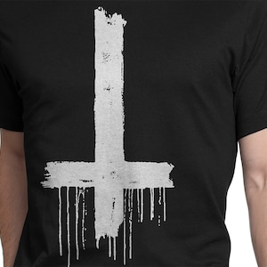 Antichrist Cross T-shirt S-XXL Pentagram, Baphomet, Satan, Freemasons, Evil, Good, Satanic, Occult, Magic, Music, Cool