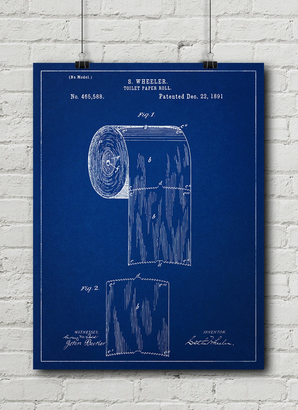 Toilet Paper Patent Request Print - Bathroom Poster, Toilets, Funny ...