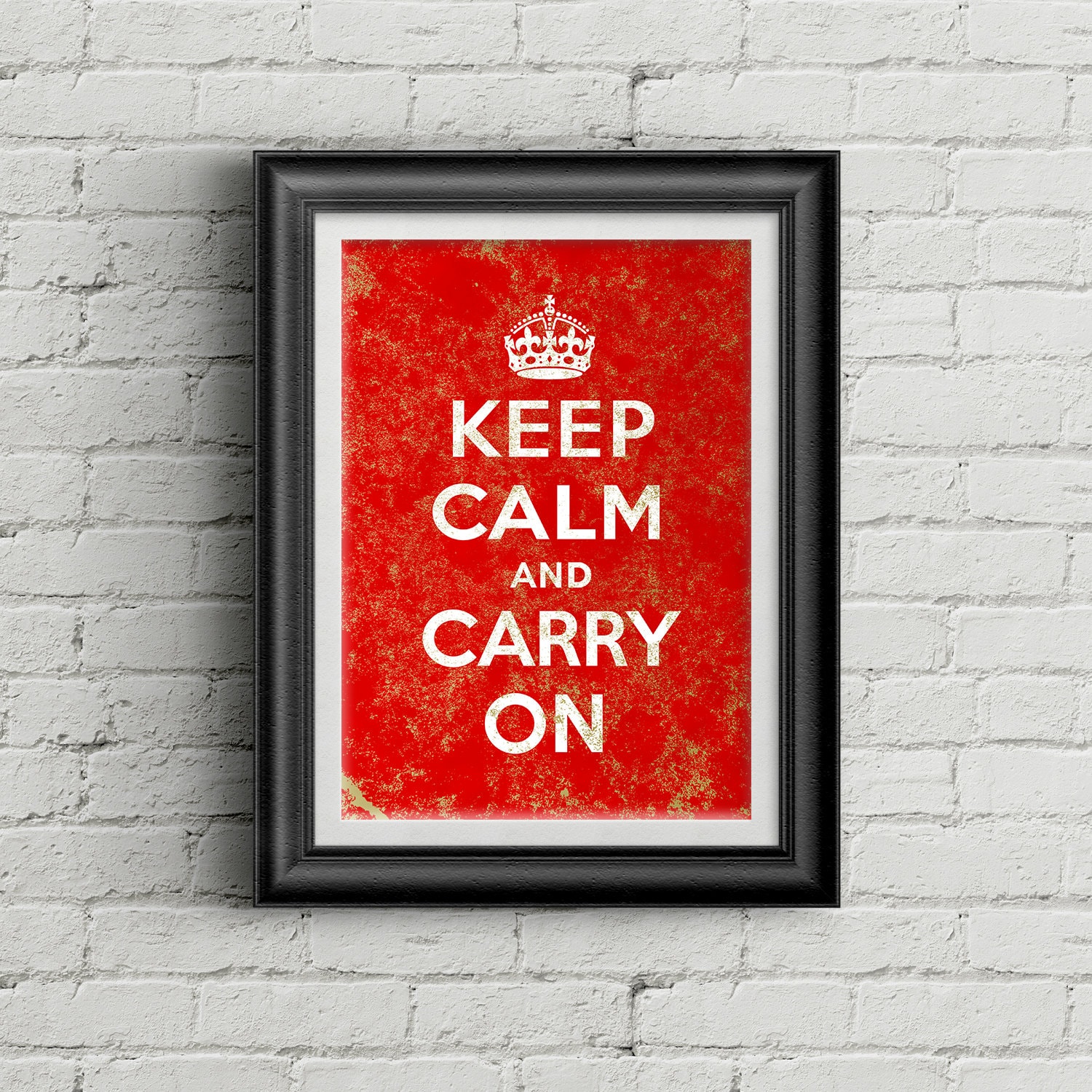 Adesivo Empireposter Keep Calm And Carry On – Fumetto Divertente (Ø 9,5 Cm)