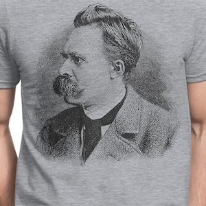 Nietzsche T-shirt S-XXL German, Philosophy, Kant, Kierkegaard, Schopenhauer, Heidegger, Hegel, Philosopher, Cool Gift
