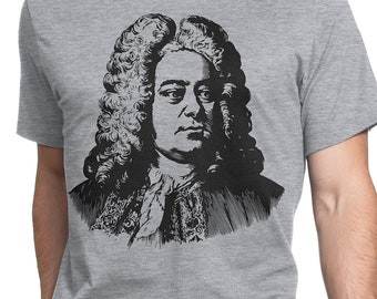 Handel T-shirt S-XXL Classical Music, Beethoven, Chopin, Liszt, Bach, Tchaikovsky, Piano, Violin, Sonata, Genius, Cool Gift