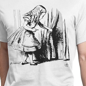 Alice in Wonderland 1 Drawing John Tenniel T-shirt S-XXL Lewis Carroll, Literature, Illustration, Genius, Cool Gift