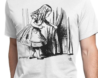Alice in Wonderland 1 Drawing John Tenniel T-shirt S-XXL Lewis Carroll, Literature, Illustration, Genius, Cool Gift