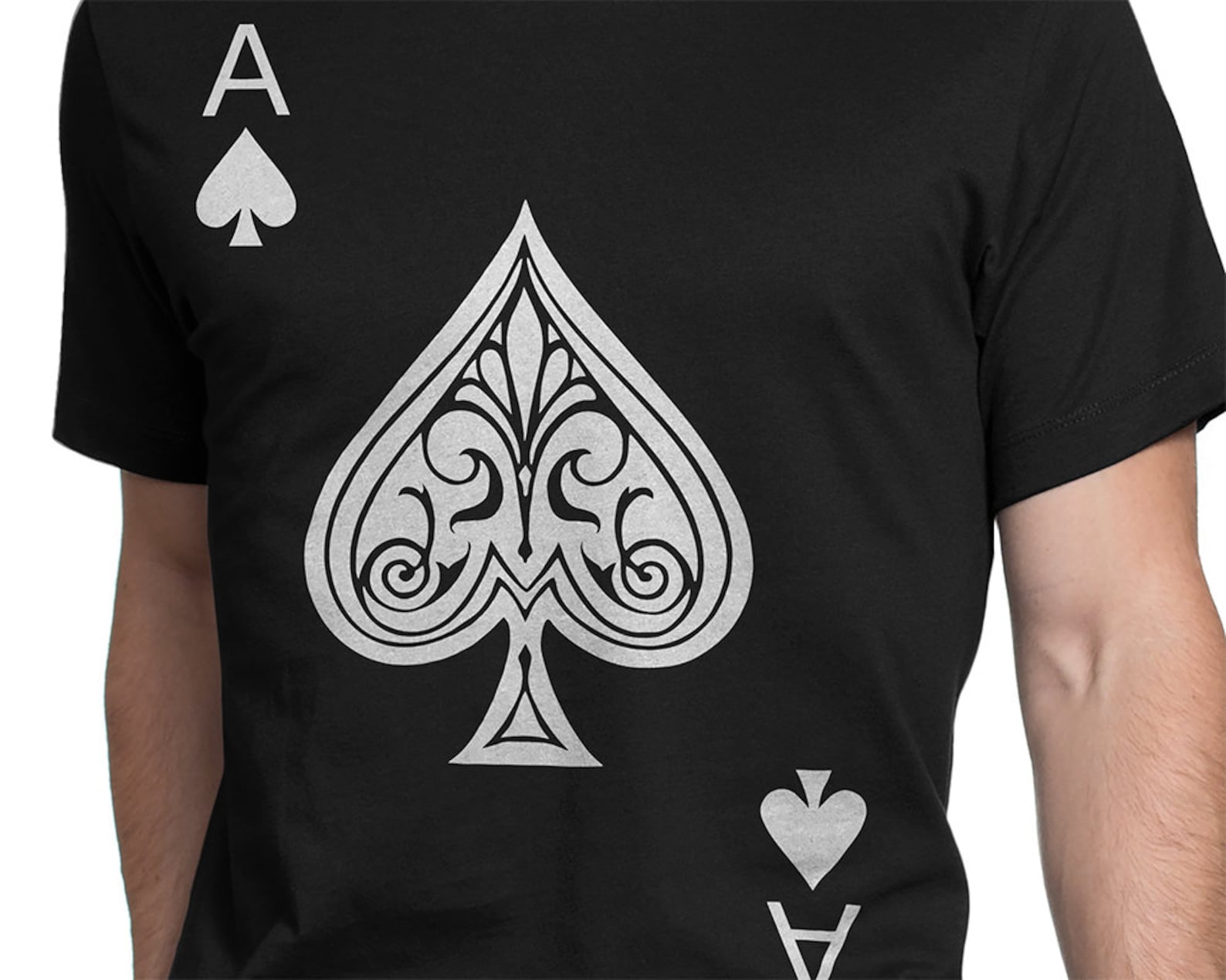 Ace of Spades Men/Women Tshirt SXXL Funny Playing Card Etsy