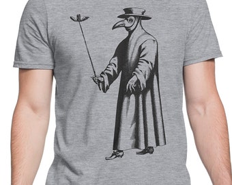Plague Doctor B Hombres / Mujeres Camiseta S-XXL Edad Oscura, Edad Media, Peste Negra, Bubónica, Muerte Negra, Regalo Genial