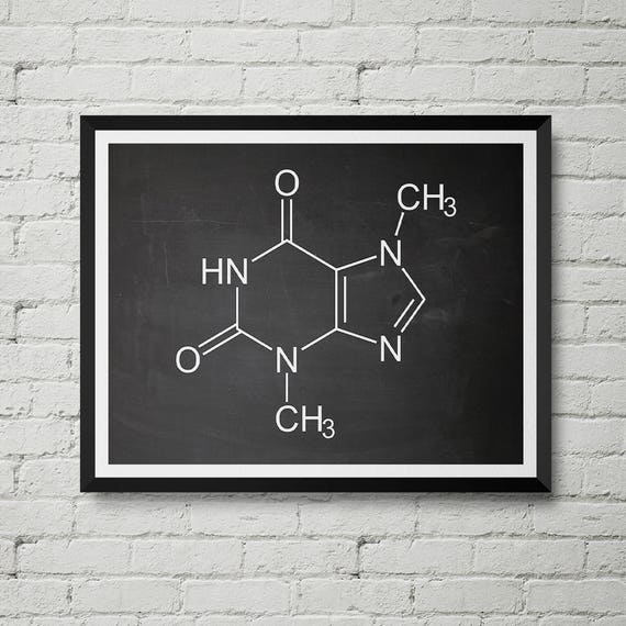Chocolat Molecule Imprimer Chimie Schema Vintage Etsy France