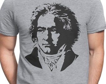 Beethoven 3 T-shirt S-XXL Classical Music, Chopin, Liszt, Bach, Tchaikovsky, Piano, Violin, Sonata, Symphony Genius, Cool