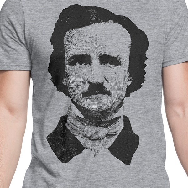 Edgar Allan Poe T-shirt S-XXL, Writer, Author, Horror, Gothic, The Raven, Stephen King,  Cool Gift!