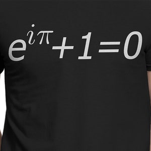 Euler’s Equation T-shirt S-XXL Men/Women, Math, Pi, Identity, Logarithm, Equation of God, Cool Gift!