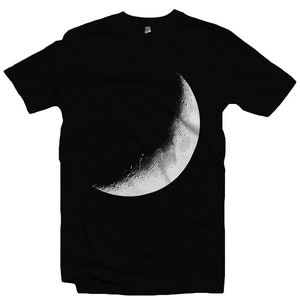 Crescent Moon Men/Women T-shirt S-XXL - Lunar, Space, Eclipse, Planets, Physics, Astronomy,  Cool Gift!