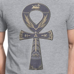 Ankh ägyptisches Symbol T-Shirt S-XXL Ägypten, Hieroglyphen, Antike, Archäologie, cooles Geschenk