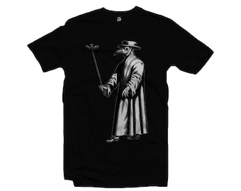 Plague Doctor Hombres/Mujeres Camiseta S-XXL Edad Oscura, Edad Media, Plaga Negra, Bubónica, Muerte Negra, ¡Regalo Genial!