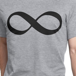 Infinity Symbol T-shirt S-XXL Men/Women, Fractal, Geometrical, Physics, Mathematics, Higgs, Einstein, Bohr, Cool Gift