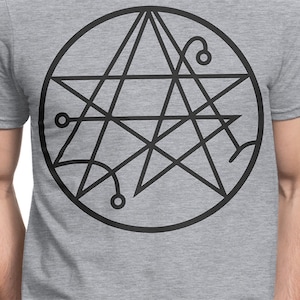 Necronomicon B Pentagram Baphomet T-shirt S-XXL Satan, Freemasons, Pentagram, Evil, Good, Satanic, Occult , Music, Cool