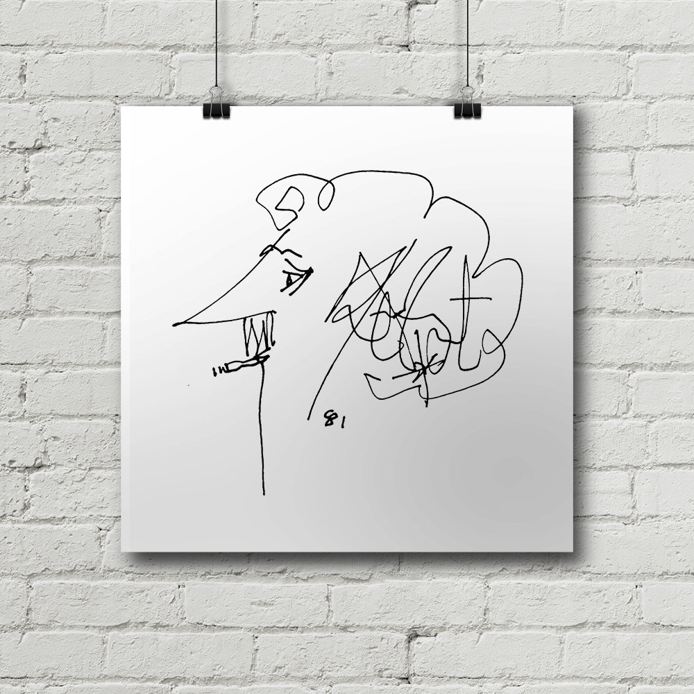 Kurt Vonnegut Print - Balzac, Candid, Sátira, Satírico, Filosofía, Filósofo, Matadero 5, Desayuno, Arte de pared, Póster, Regalo genial!