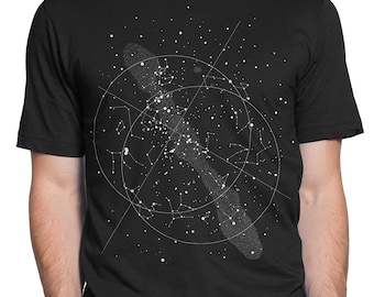 Night Sky Hombres/Mujeres Camiseta S-XXL Astronomía, Estrellas, Constelaciones, Universo, Física, Astrología, ¡Regalo Genial!