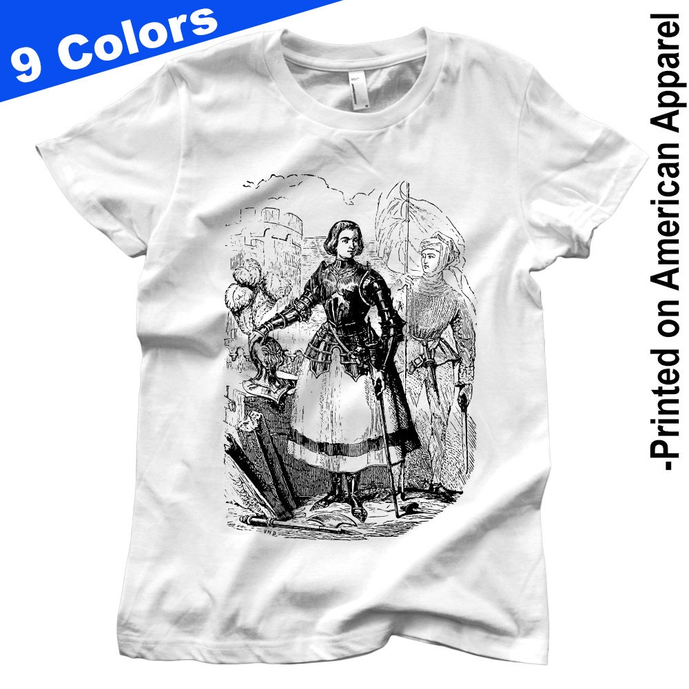 Women's Jeanne D'arc T-shirt S-XXL Joan of Arc, Feminist, French