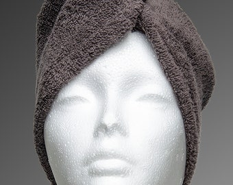 Hair Drying Towel Charcoal