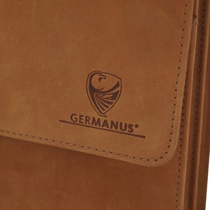 Handgefertigte Aktentasche Gabriel aus Leder von GERMANUS als Businesstasche und Notebooktasche Bild 8