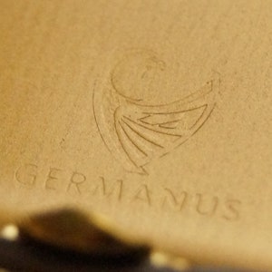 GERMANUS Zigarettenetui, handgemacht, Made in Germany Design Wildes Rind, 85 mm Bild 4
