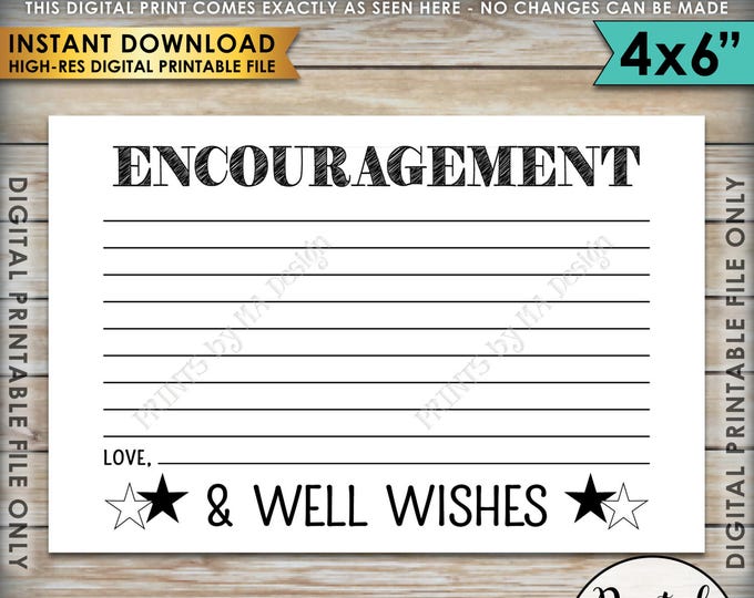 Military Encouragement and Well Wishes Card, Boot Camp Send Off, Patriotic Wishes, PRINTABLE 4x6” Card <ID>