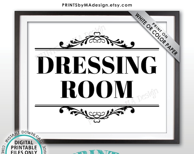 Dressing Room Sign, Fitting Room Sign, Privacy Please, PRINTABLE 8x10/16x20” Sign <ID>