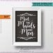 Meet the Maids &amp; Men Sign Maids and Men Wedding Sign - Etsy