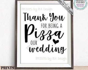Pizza Wedding Sign Etsy