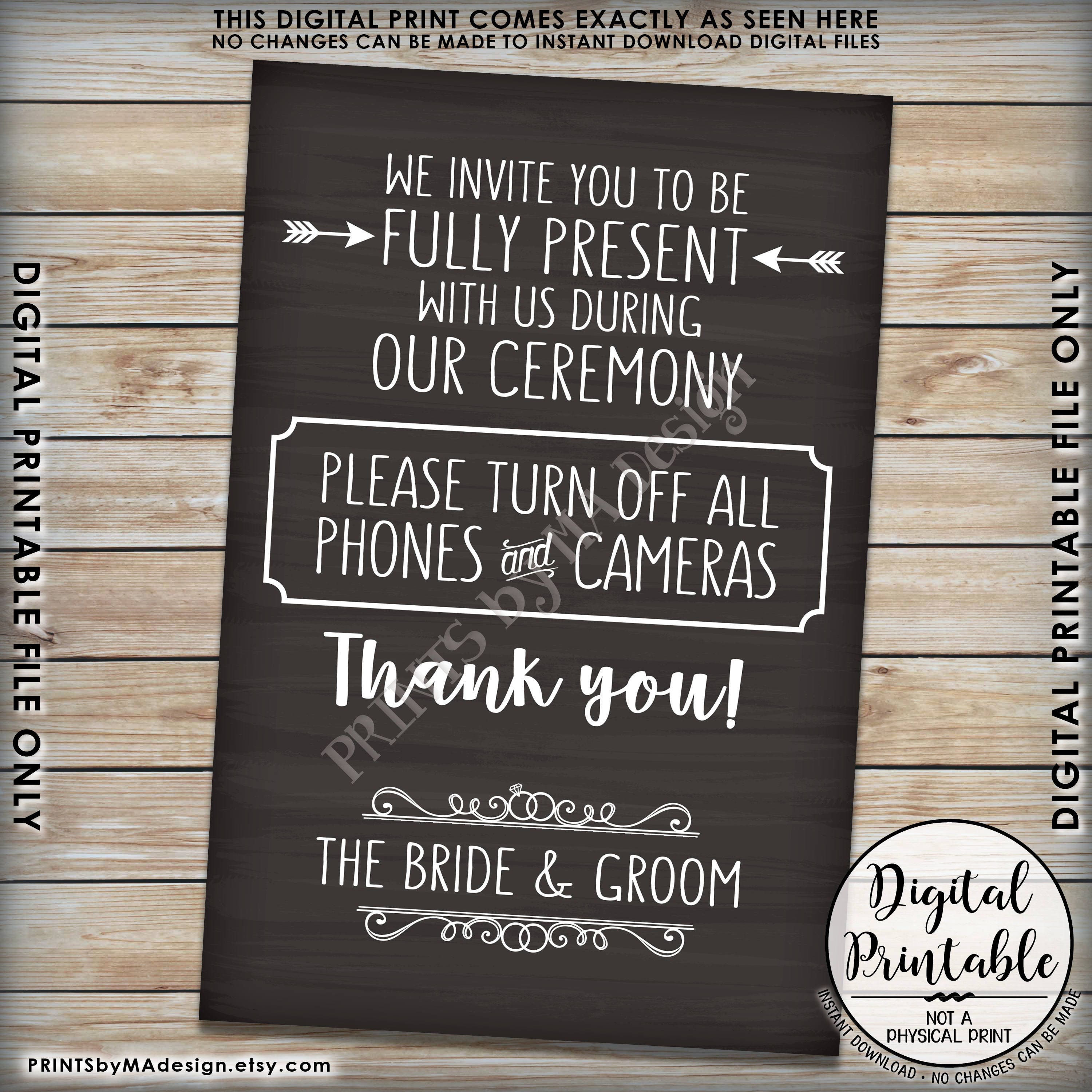 funny unplugged ceremony sign funny unplugged ceremony sign